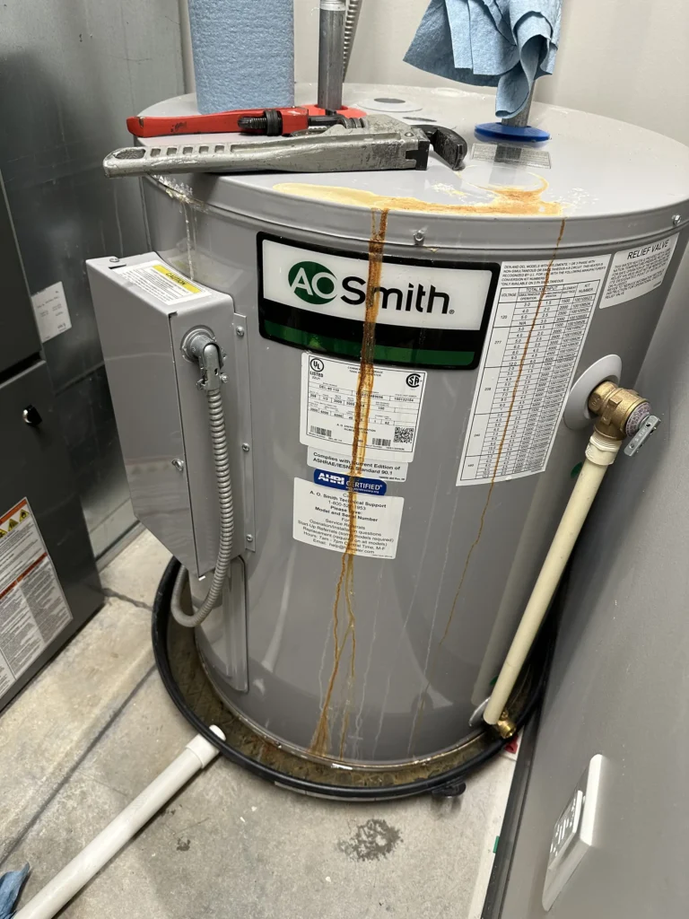 water heater rust-lorenz heating cooling and air-springfield