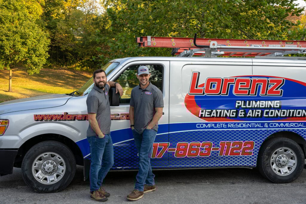 lorenz team in front of van