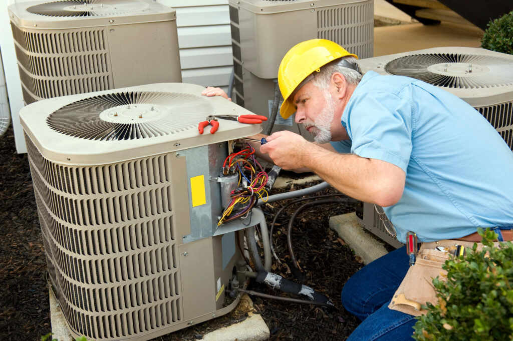 Repairing Air Conditioning Unit