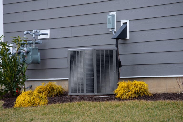 air conditioner near the new house