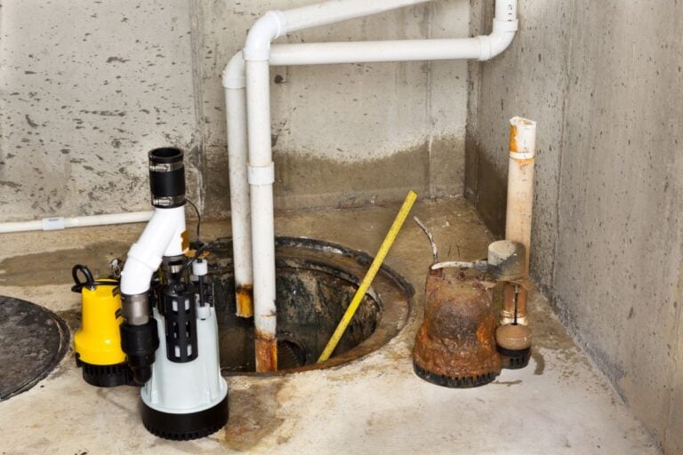 sump pump not working replacing old pump inside basement