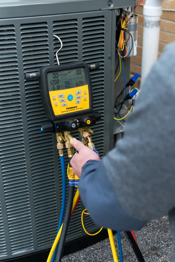 measuring-tool-on-ac-lorenz-plumbing-heating-and-air-springfield