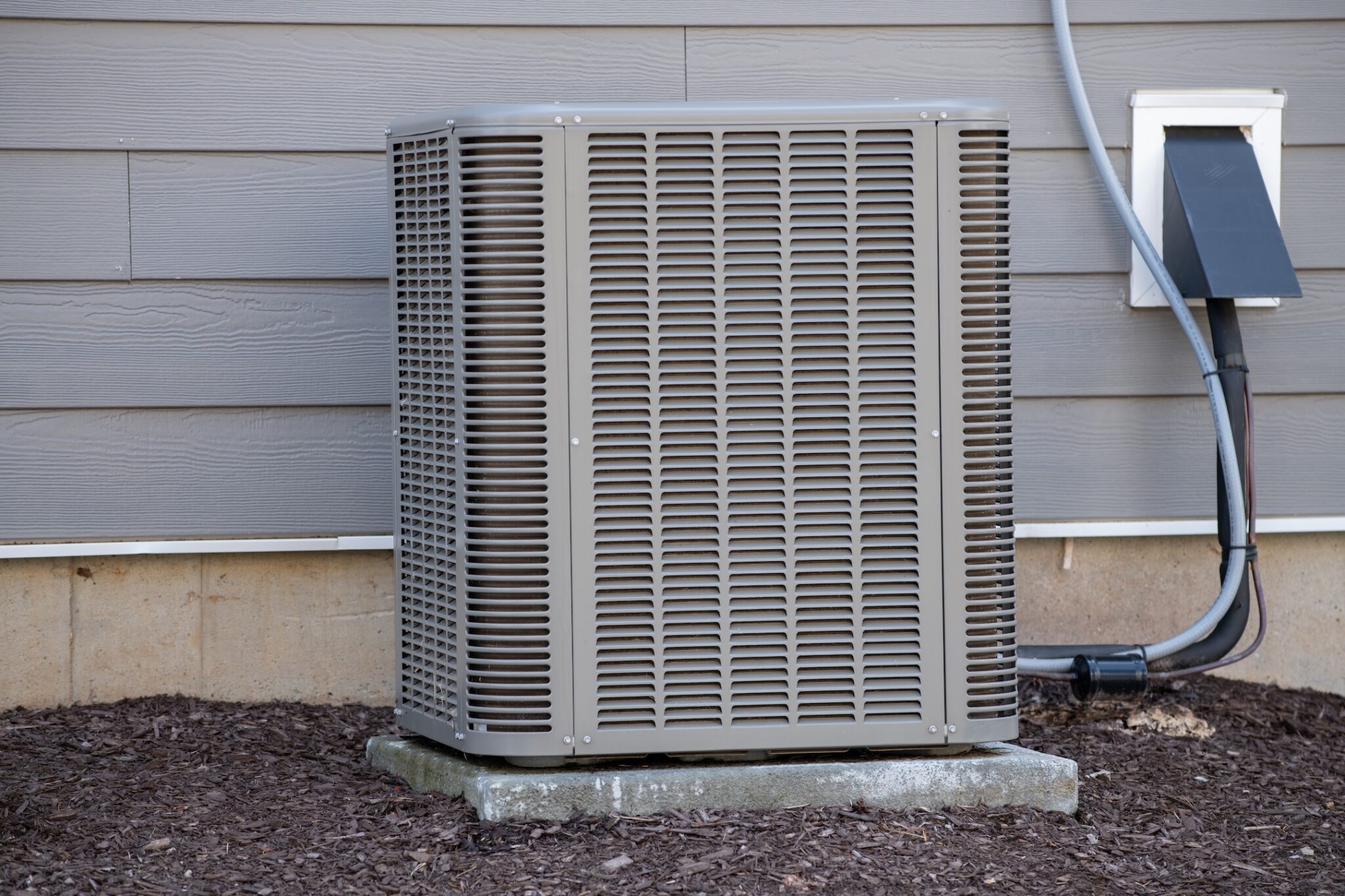 air conditioner near the new house